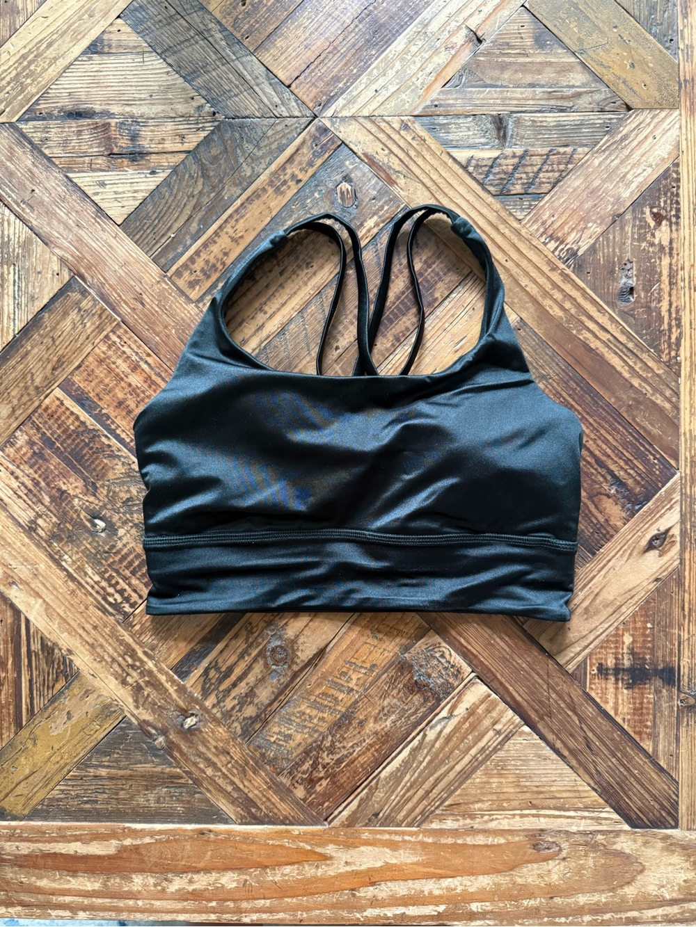 lululemon athletica Black Strappy Low-Impact Sports Bra